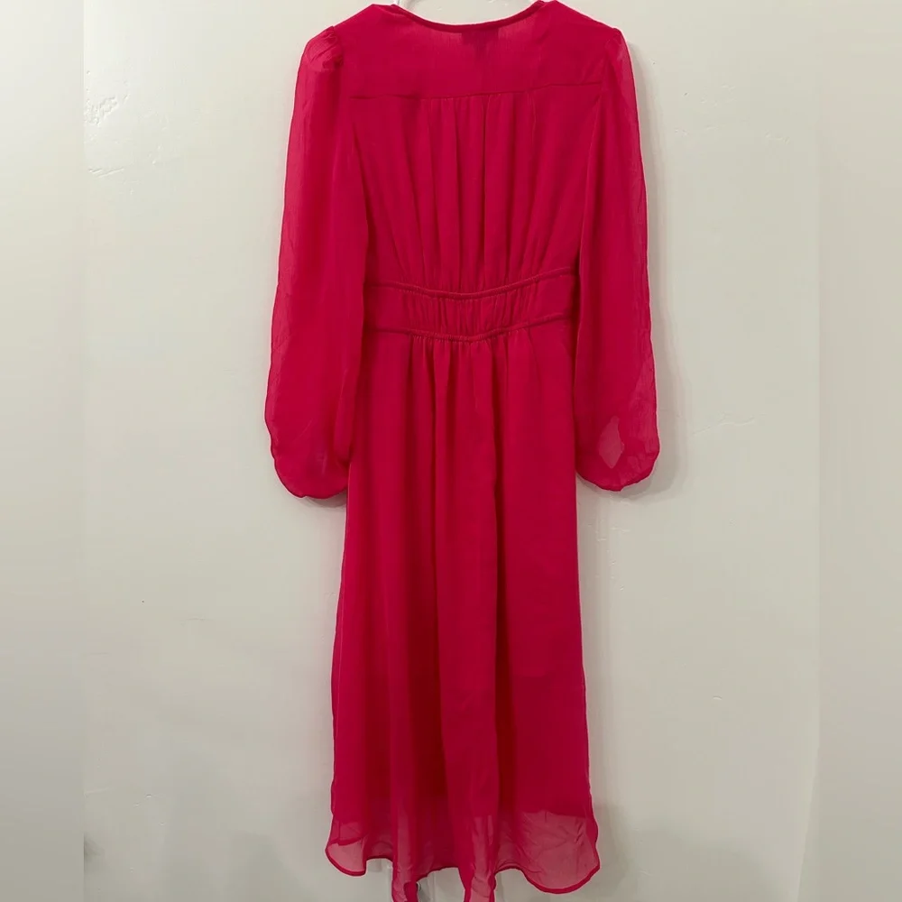 Jessica Simpson Barbie Hot pink chiffon dress new with tags size small - Picture 3 of 10